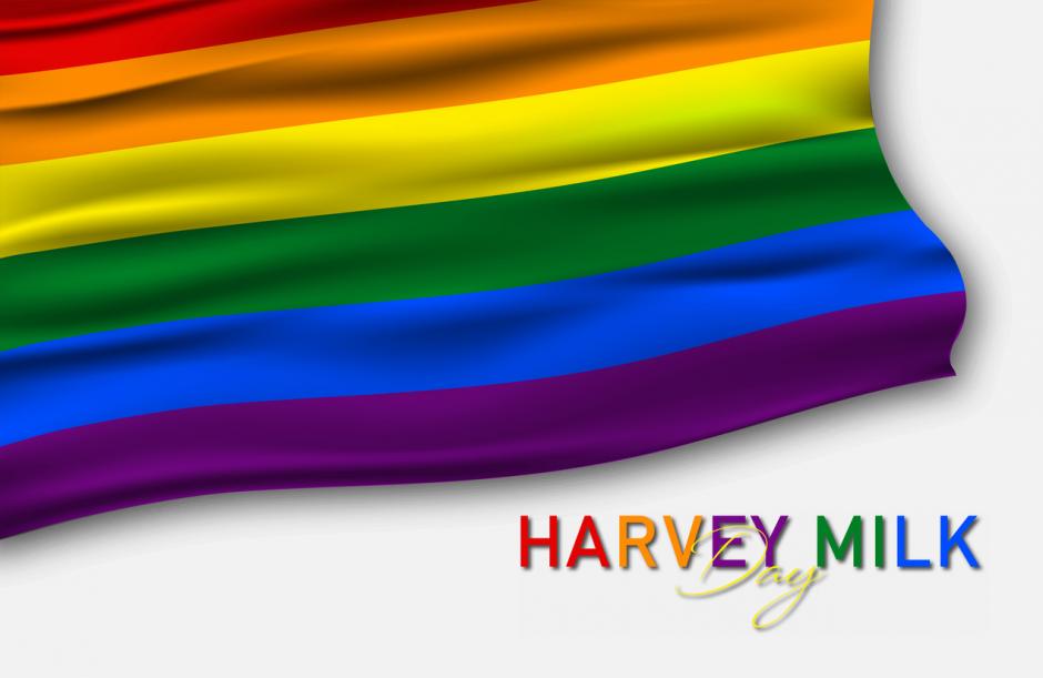 Harvey Milk day and LGBT flag