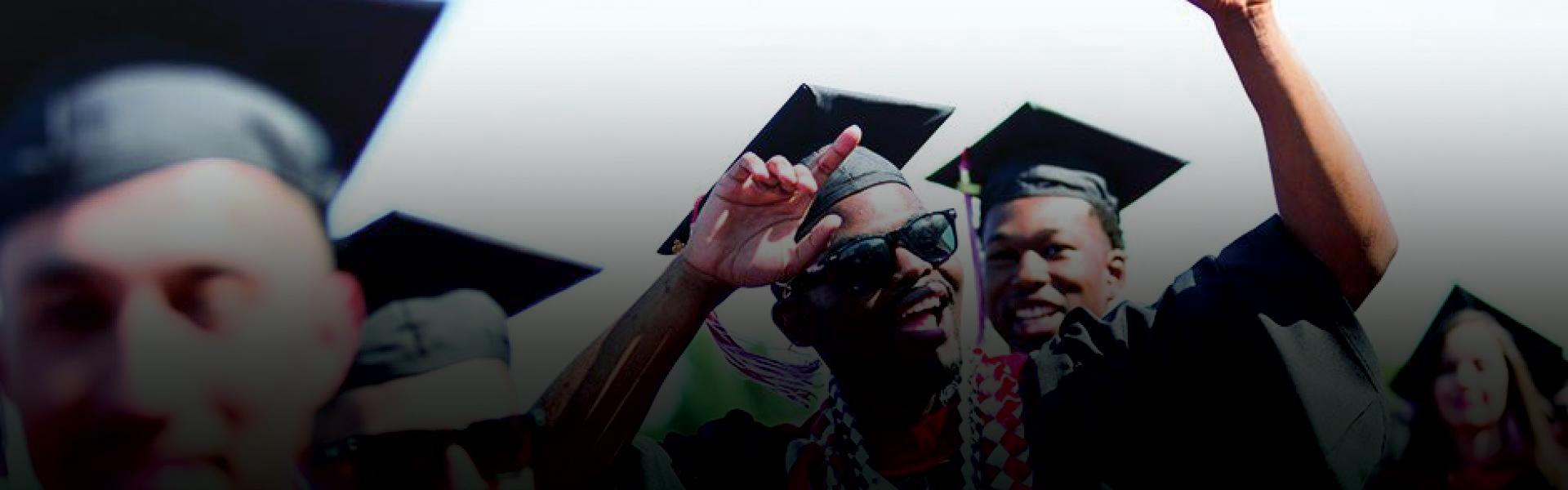 LBCC Students cheering at Commencement