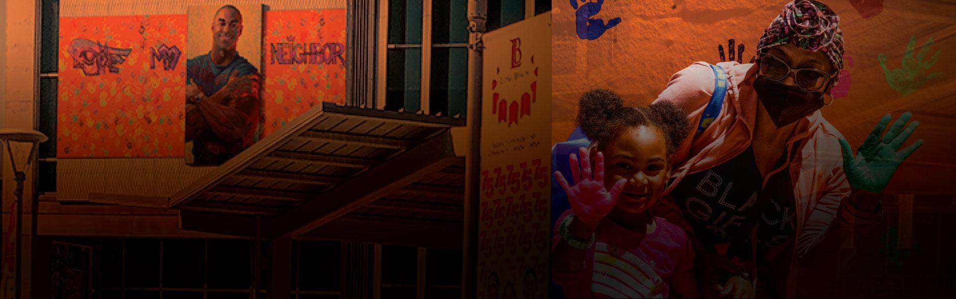 Handprint Mural-Making Event banner