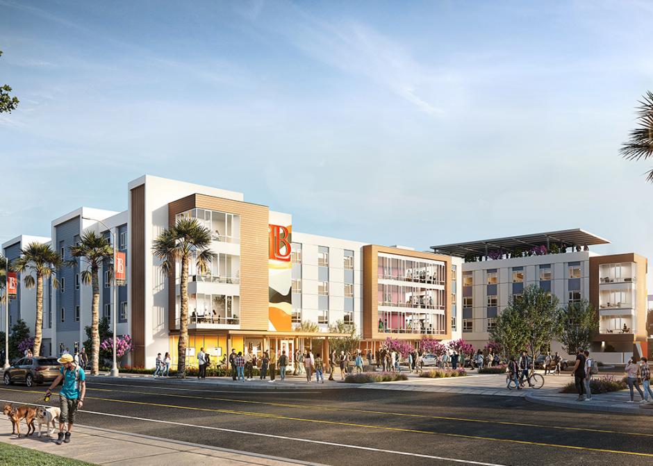 LAC Housing - Exterior Northwest Elevation