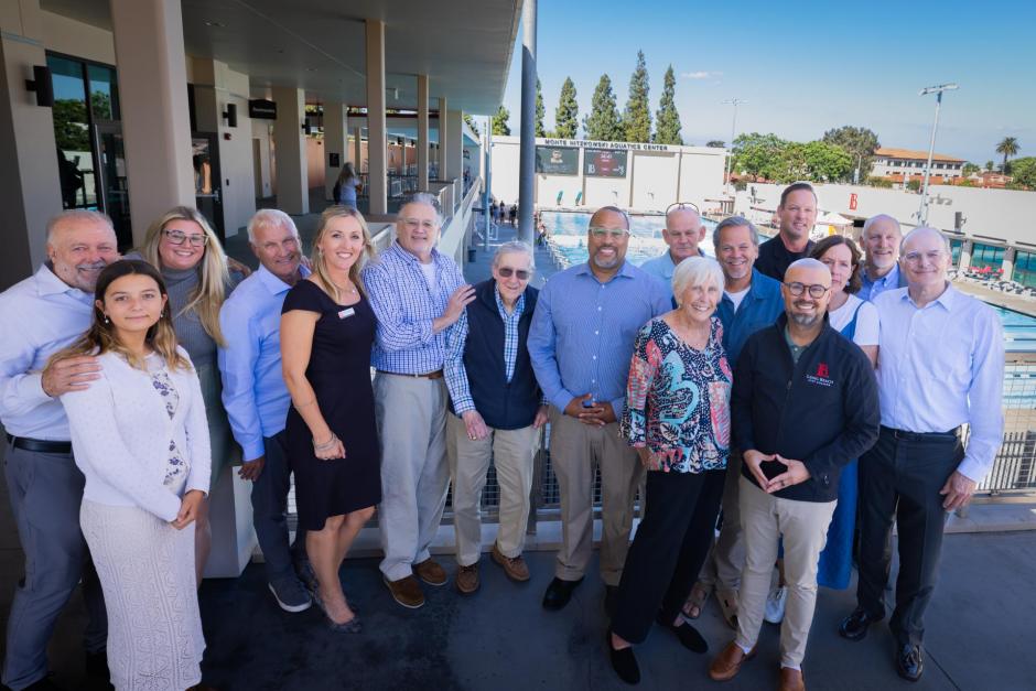 Aquatics Center in honor of Monte Nitzkowski - Group Shot