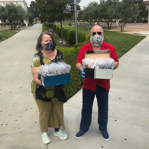 LBCC staff donating masks.