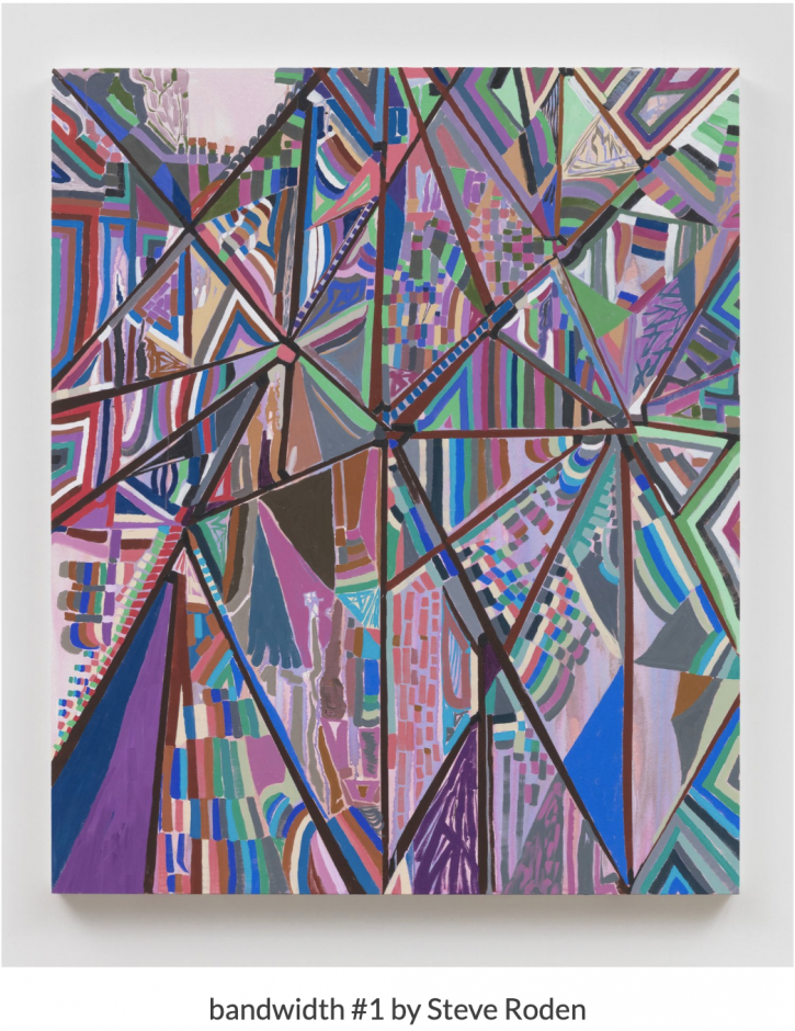 Painting with multiple colors of intersecting lines