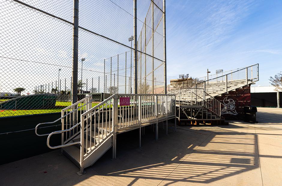 LBCC Baseball Field side seating area