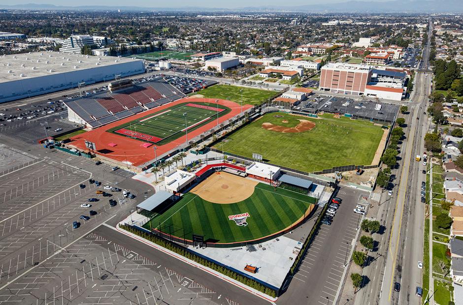 LBCC Softball & Baseball Field Birdseye View