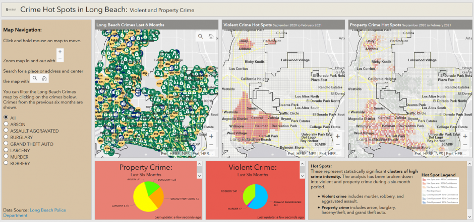 LBCC Geography Hub - Crime Hot Spot in Long Beach