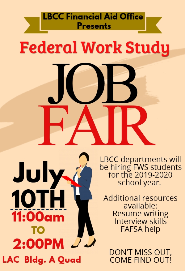 20192020 Federal WorkStudy Job Fair Long Beach City College
