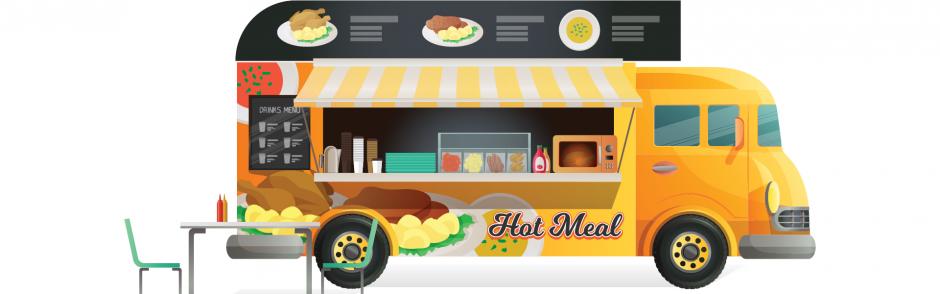 Food Truck Illustration for Hot Meals