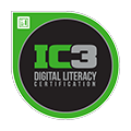 IC3 Digital Literacy Certification Logo