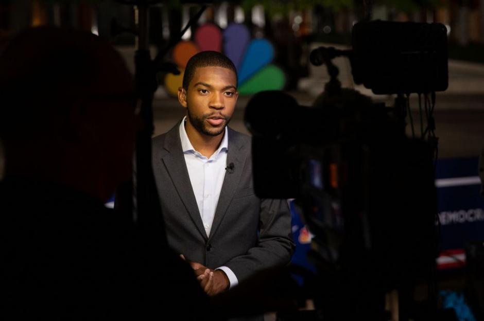 A picture of NBC News Reporter, Shaquille Brewster.