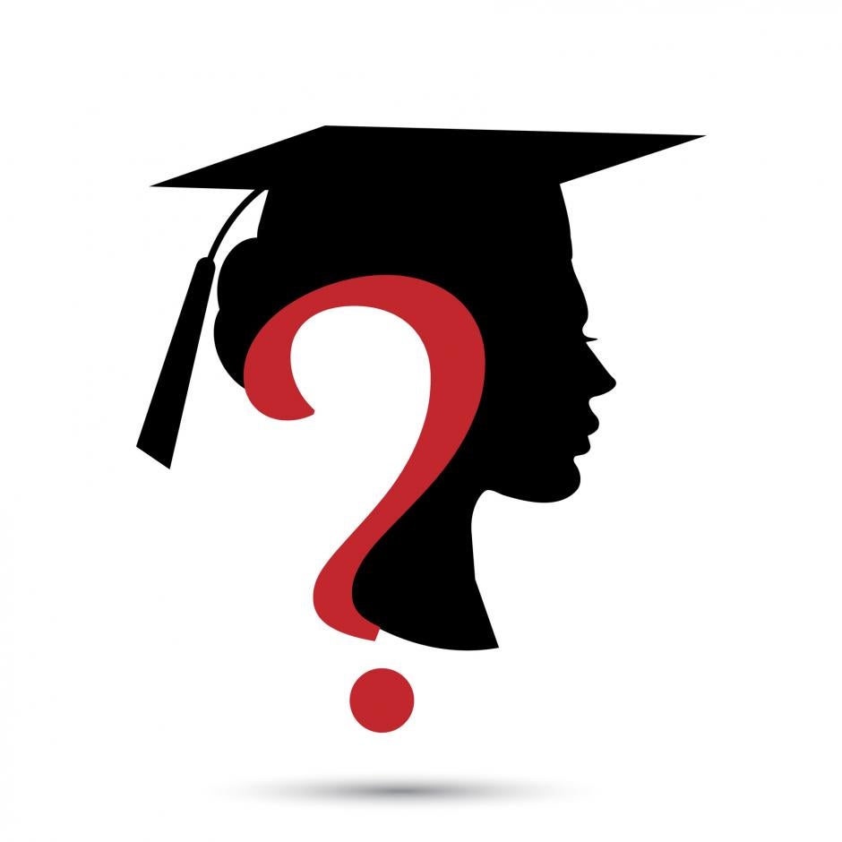 graduation related question symbol