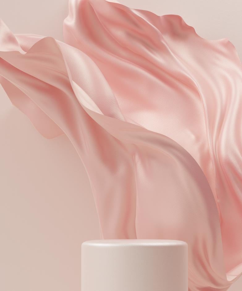 3d rendering : Composition of flying fabric, cloth element.
