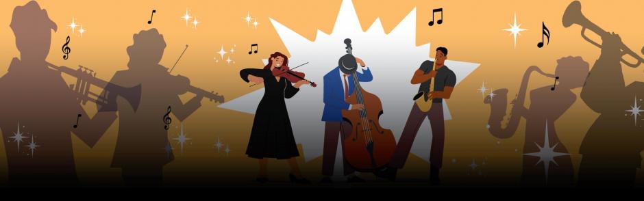 Jazz concert banner