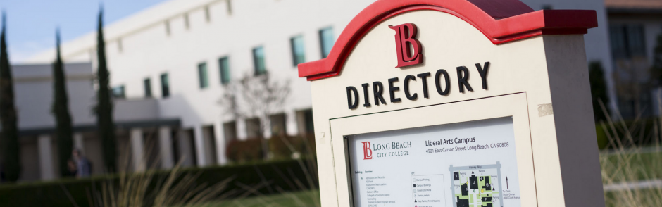 The directory sign on the LAC campus.