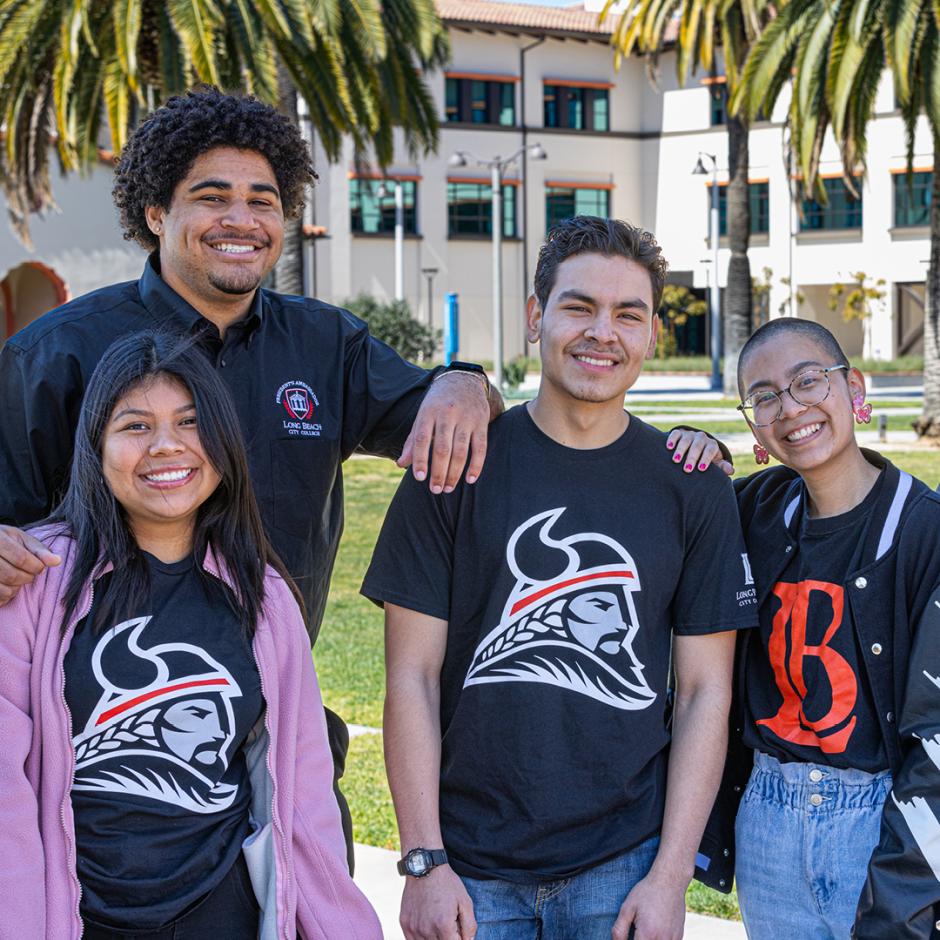 LBCC students smiling in group