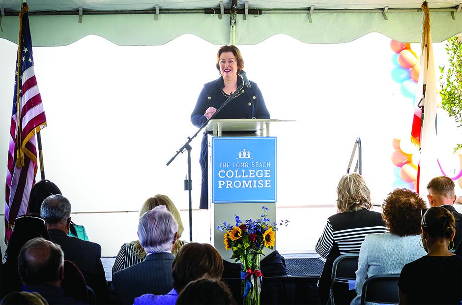 Dr. Molly Speaks at the Long Beach College Promise Event