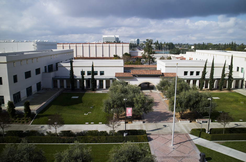 A shot of the LAC campus from a high vantage point.
