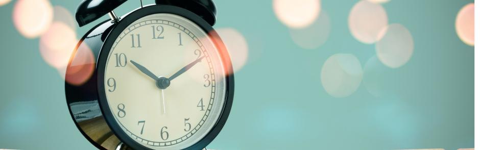 An analog clock.