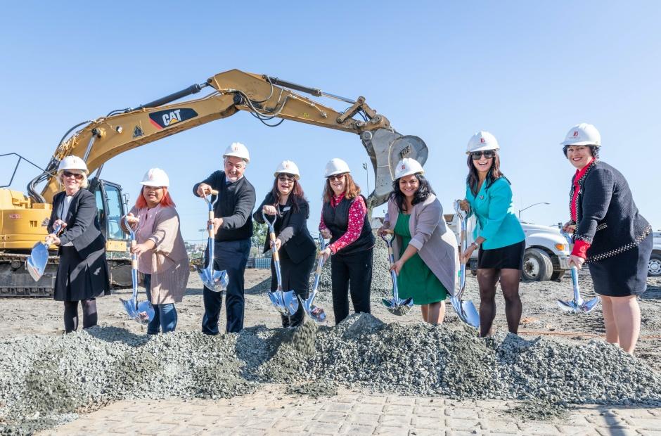 The LBCCD Board at the PCC Parking Structure Groundbreaking.