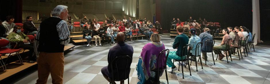 LBCC Performing Arts students on stage