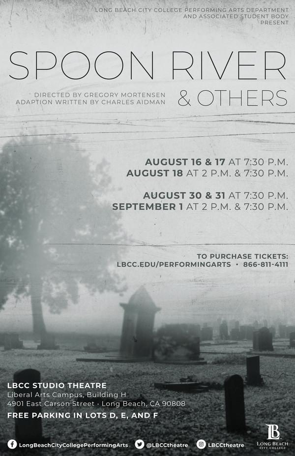The poster for the play, Spoon River.