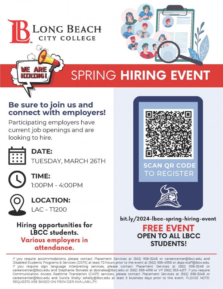Spring Hiring Event