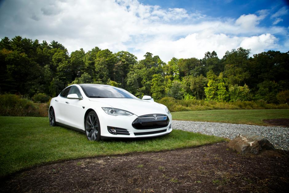 White Tesla 