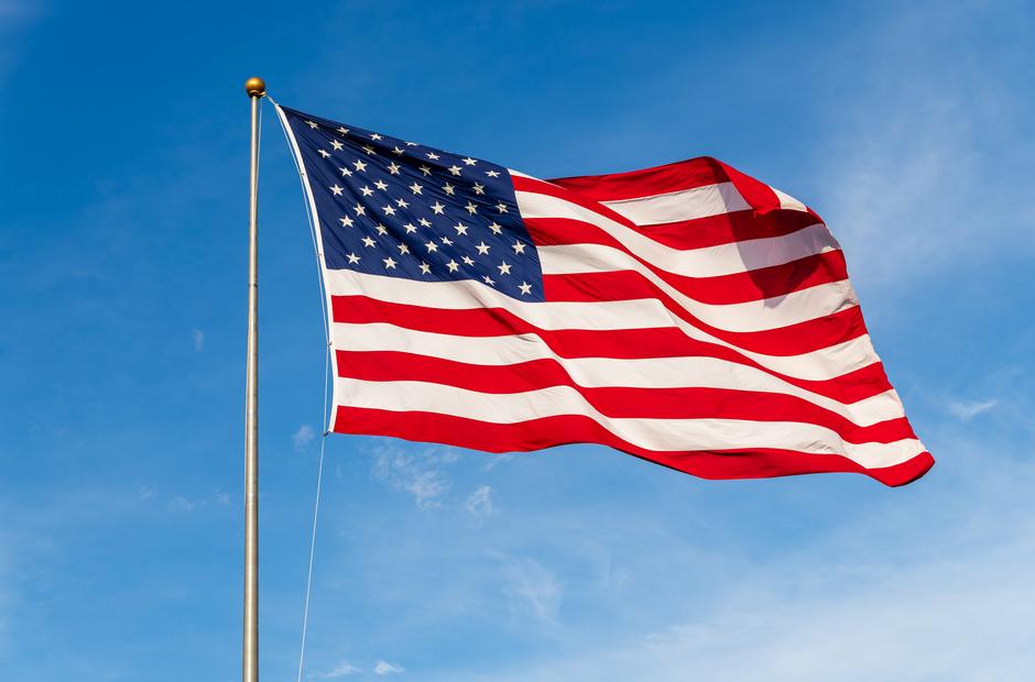 The US flag.