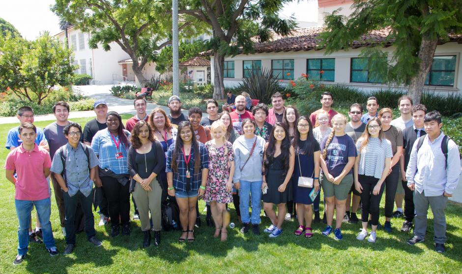 A group shot of student tutors.