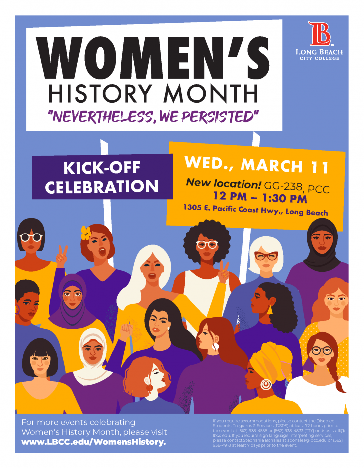 The Women's History Month poster.