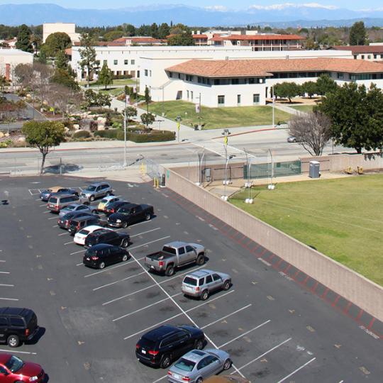 Lot M Parking at LBCC LAC Campus