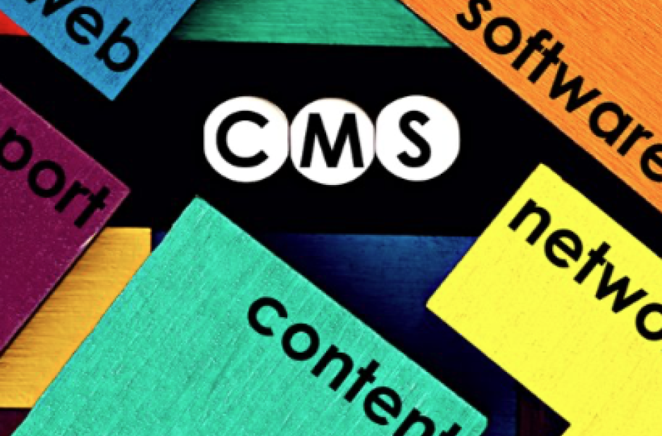 CMS image with text CMS, web, content