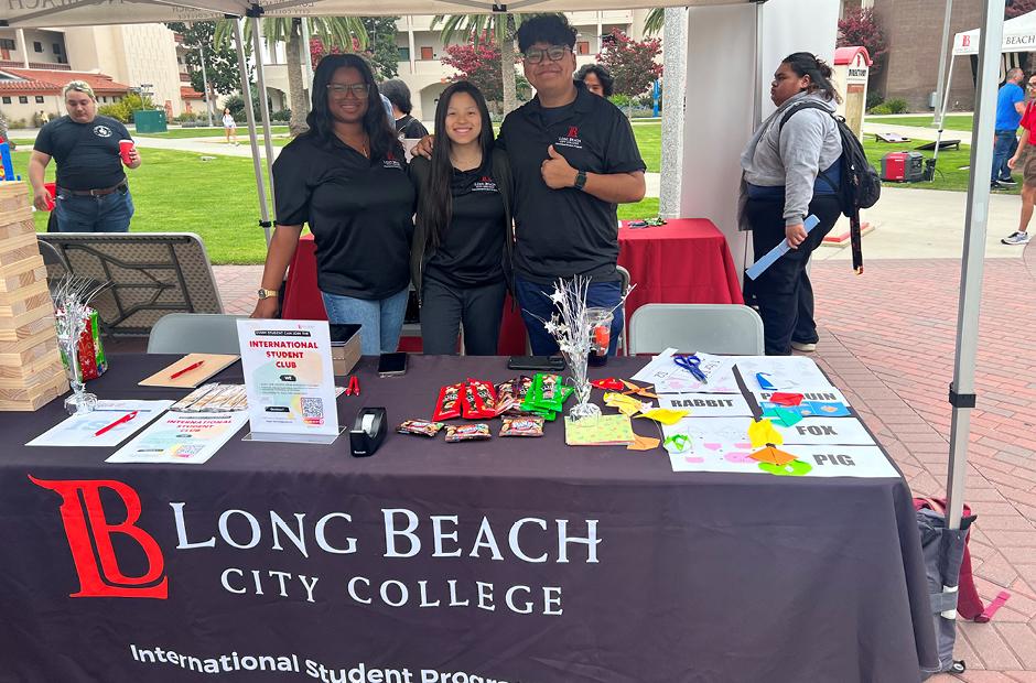 LBCC students at the Internation program booth