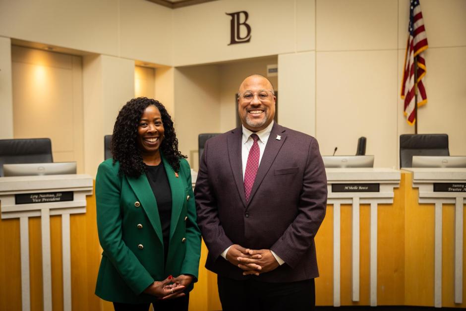 Board President Ntuk (right) and Vice President Dr. Morton (left)​​