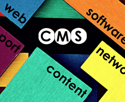 CMS image with text CMS, web, content