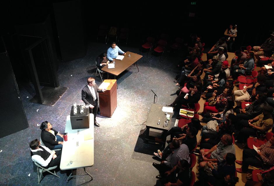 Long Beach City College students deliver speeches, debates, and performances to a live audience during the annual Communication Studies Showcase. 