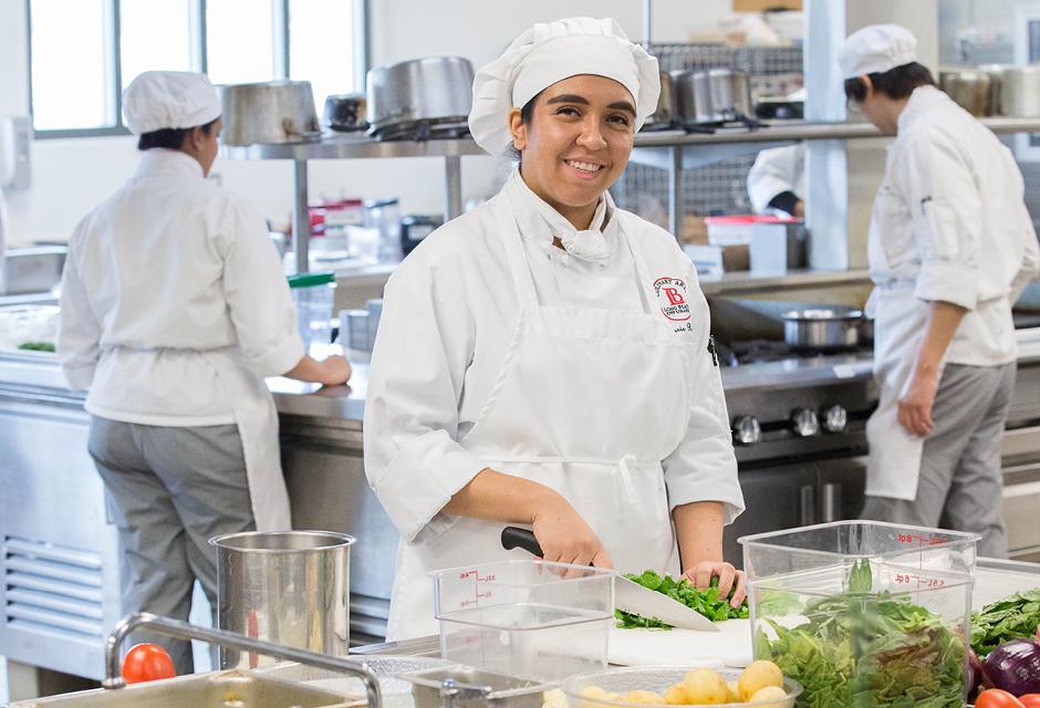 Advanced Culinary Student Preparing Lunch for the LBCC Bistro