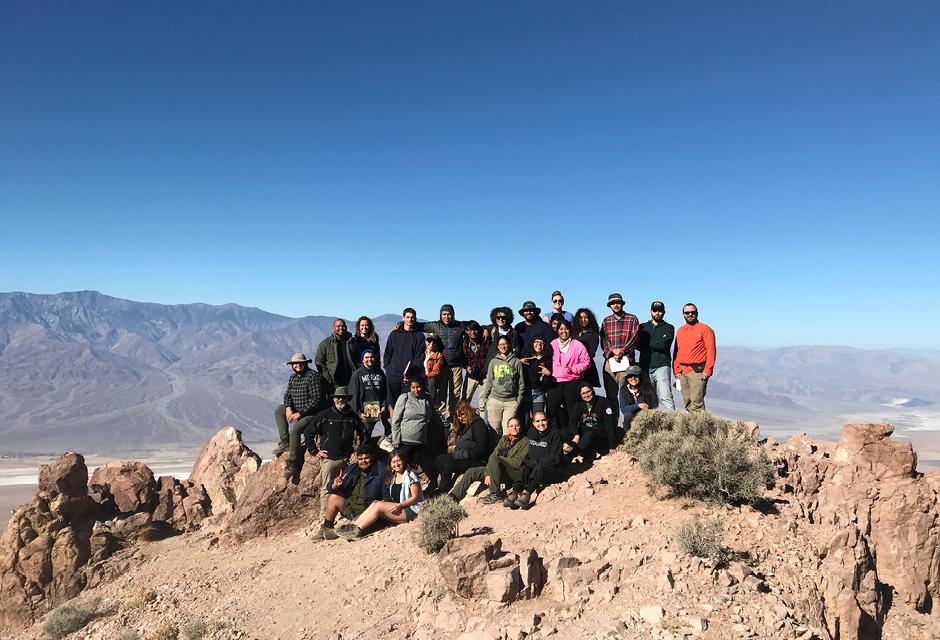 GEOL 4 Group photo Dantes View Death Valley NP, California