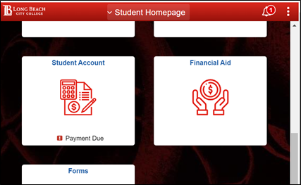 Viking Student System - Student Account Tile