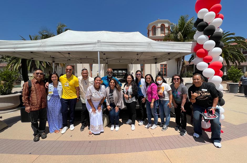 LBCC Staffs in front of A building