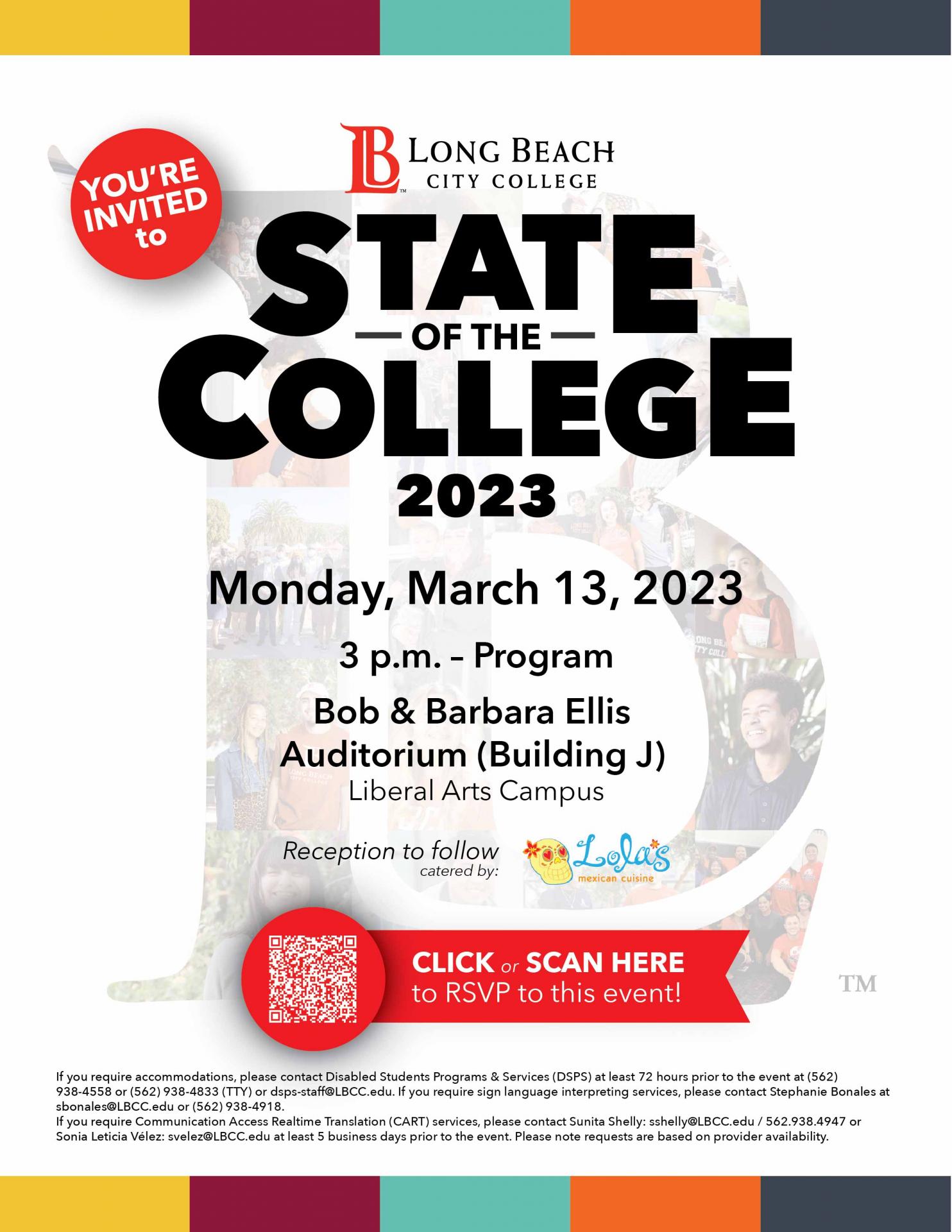 LBCC State of the College 2023 Flyer Image